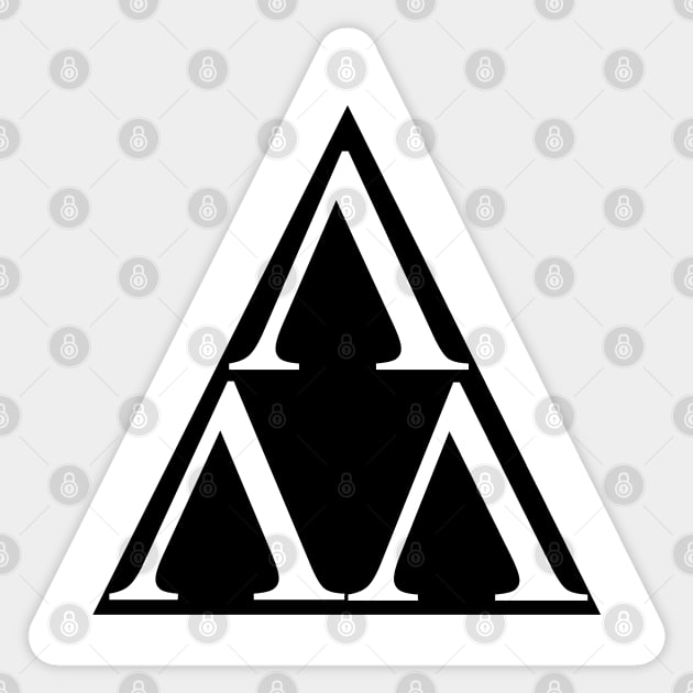 Tri-Lambda Sticker by Posermonkey